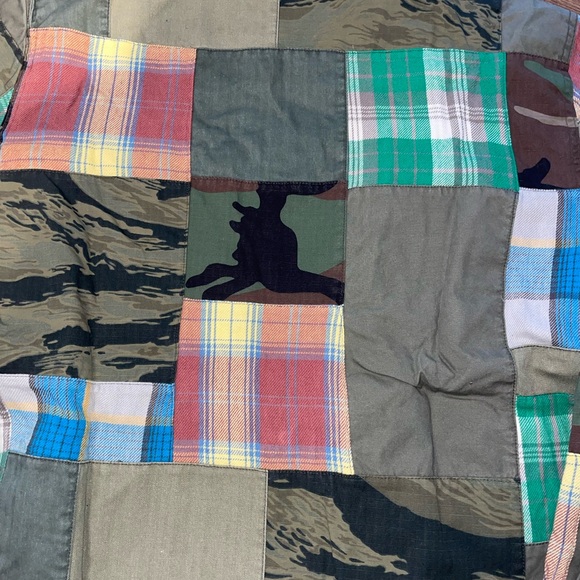 RRL Flannel Patchwork Military Jacket - Picture 12 of 15